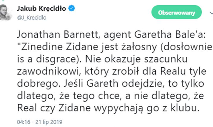 Agent Bale'a idzie na wojnę z Zidanem i Realem!